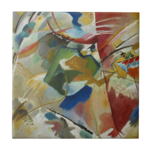 schilderen met groen door Kandinsky Tegeltje