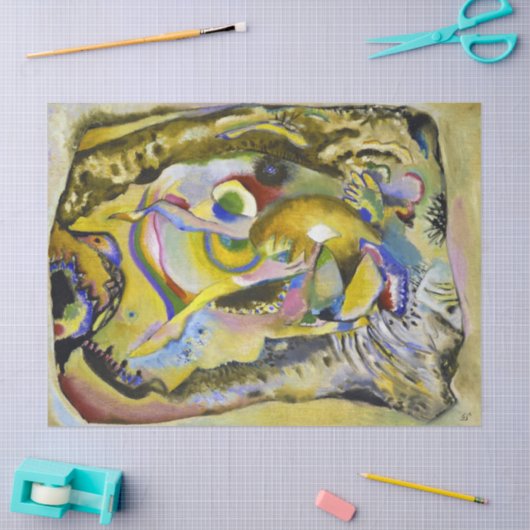 Schilderen met heldere achtergrond van Kandinsky Tissuepapier (Craft)