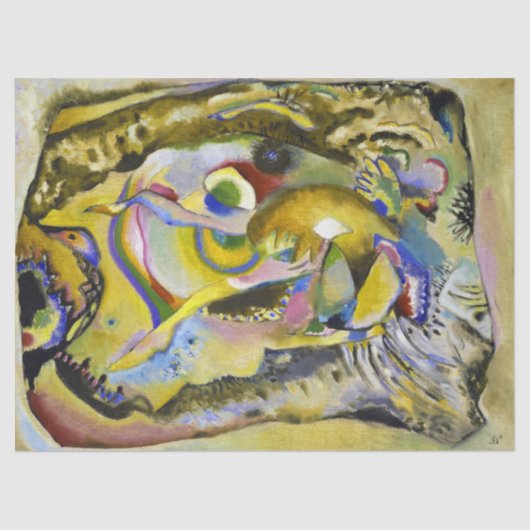 Schilderen met heldere achtergrond van Kandinsky Tissuepapier (Voorkant)