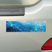 Schilderen met oceaangolven, schuim met zee bumpersticker (Op auto)