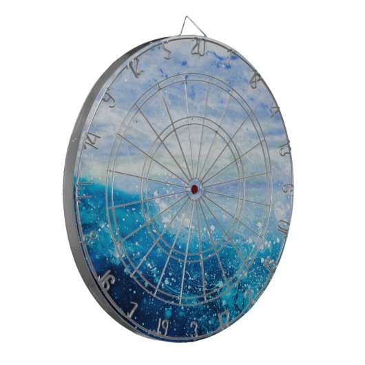 Schilderen met oceaangolven, schuim met zee dartbord (Voorkant Links)