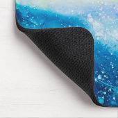 Schilderen met oceaangolven, schuim met zee muismat (Hoek)