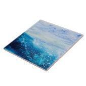 Schilderen met oceaangolven, schuim met zee tegeltje (Zijkant)