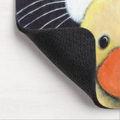 Schilderen met scared Tuxedo Cat en Cudly Duck Muismat (Hoek)