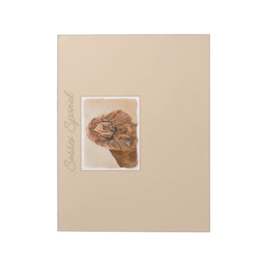 Schilderen met Sussex-Spanjaard - Cute Original Do Notitieblok (Linkerzijde)