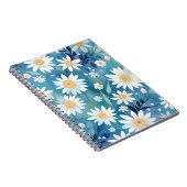 Schilderen met witte bloemen notitieboek (Rechterzijde)