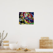 Schilderen met witte lijnen - Kandinsky Poster (Keuken)