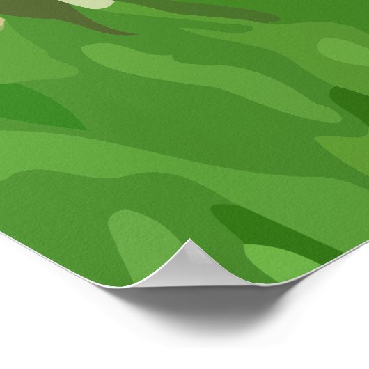 Schilderen met zwarte en witte koe. poster (Hoek)