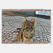 Schilderen Mooie Kat Deken (Voorkant)