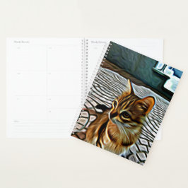 Schilderen Mooie Kat Planner