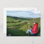 "Schilderen op Harehaugh" Briefkaart (Voorkant / Achterkant)