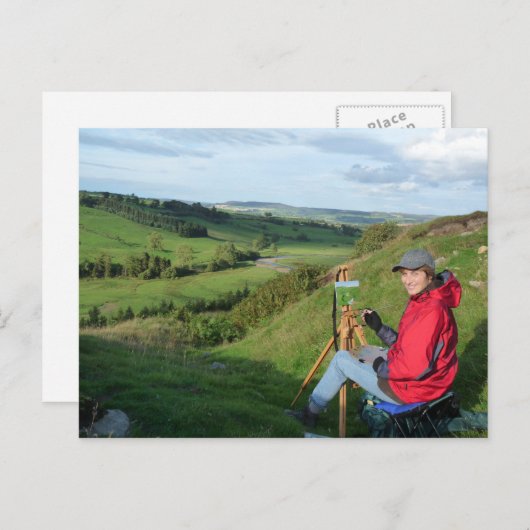 "Schilderen op Harehaugh" Briefkaart (Voorkant / Achterkant)