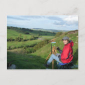 "Schilderen op Harehaugh" Briefkaart (Voorkant)