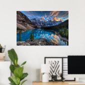 Schilderen op Moraine Poster (Thuiskantoor)