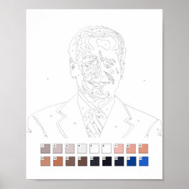 Schilderen op nummers: Joe Biden Poster