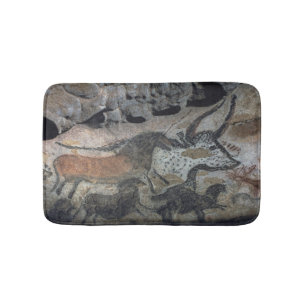 Schilderen op steen van een stier en paarden, c.17 badmat