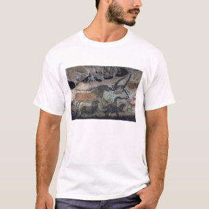 Schilderen op steen van een stier en paarden, c.17 t-shirt