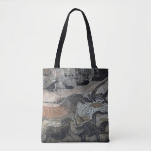 Schilderen op steen van een stier en paarden, c.17 tote bag