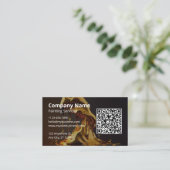 Schilderen QR-code Visitekaartje (Staand voorkant)