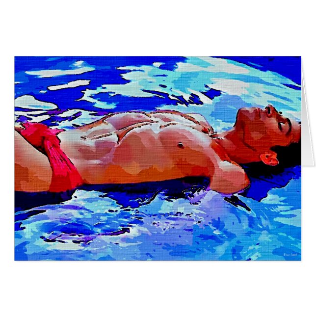 Schilderen: Reflecties in blauw (Voorkant Horizontaal)