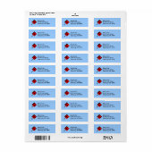 Schilderen Rollade Schilder Retouradres Labels (Full Sheet)