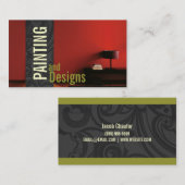 Schilderen, schilderconstructie, ontwerp visitekaartje (Voorkant / Achterkant)