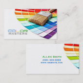 Schilderen, schilderen, constructie, ontwerp visitekaartje (Voorkant / Achterkant)