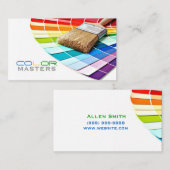 Schilderen, schilderen, constructie, ontwerp visitekaartje (Voorkant / Achterkant)