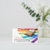 Schilderen, schilderen, constructie, ontwerp visitekaartje (Staand voorkant)