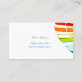 Schilderen, schilderen, constructie, ontwerp visitekaartje (Achterkant)