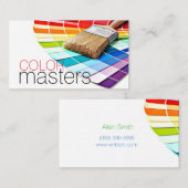 Schilderen, schilderen, constructie, ontwerp visitekaartje (Voorkant / Achterkant)