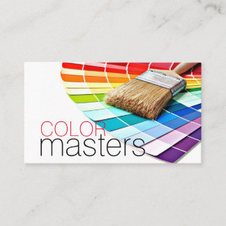 Schilderen, schilderen, constructie, ontwerp visitekaartje