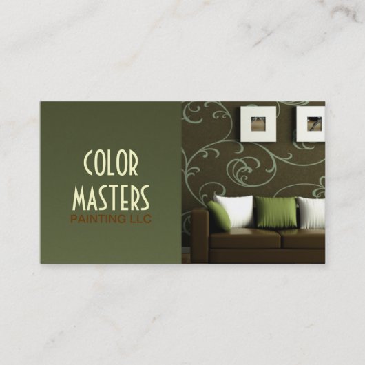 Schilderen, schilderen, constructie, Visitekaartje (Voorkant)