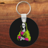 Schilderen | Skeleton Leonardo da Vinci Famous Pai Sleutelhanger (Voorkant)
