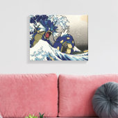 Schilderen van abstract Premium-omgepakt canvas (g Afdruk (Insitu (Woonkamer))