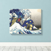 Schilderen van abstract Premium-omgepakt canvas (g Afdruk (Insitu (Houten vloer))