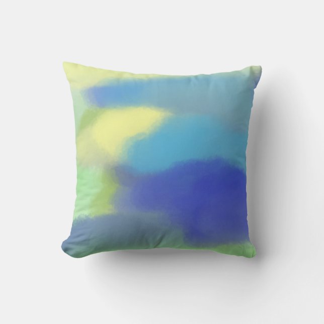 schilderen van abstracte waterverf kussen (Voorkant)