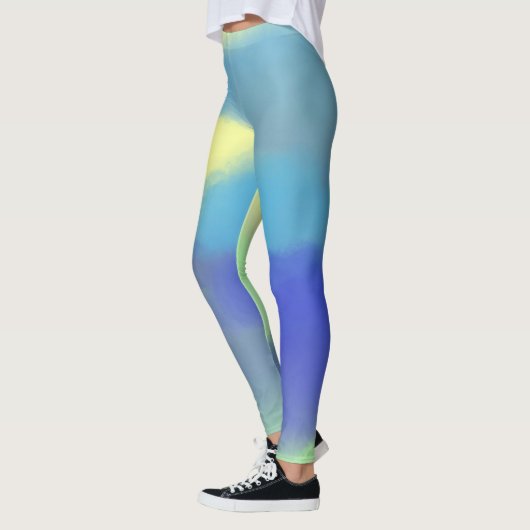 schilderen van abstracte waterverf leggings (Links)