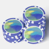 schilderen van abstracte waterverf poker chips (Opstapeling)