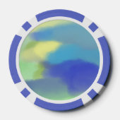 schilderen van abstracte waterverf poker chips (Achterkant)