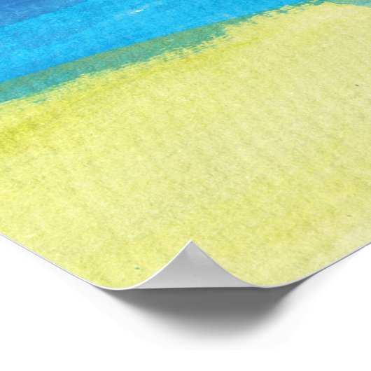 schilderen van abstracte waterverf poster (Hoek)