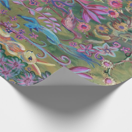 schilderen van bosgebieden cadeaupapier (Hoek)