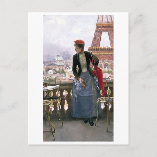 Schilderen van Briefkaart van Eiffeltoren (Voorkant)