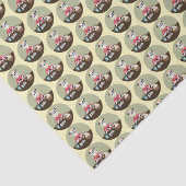 Schilderen van cartoon koe paaseieren tissuepapier (Detail)