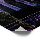 Schilderen van Colosseum in Rome bij de zonsonderg Poster (Hoek)