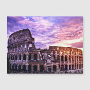 Schilderen van Colosseum in Rome bij zonsondergang