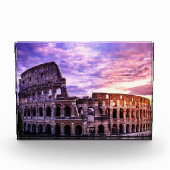 Schilderen van Colosseum in Rome bij zonsondergang Fotoblokken (Voorkant)
