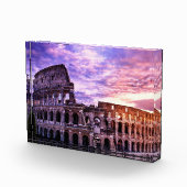 Schilderen van Colosseum in Rome bij zonsondergang Fotoblokken (Rechts)