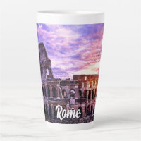 Schilderen van Colosseum in Rome bij zonsondergang
