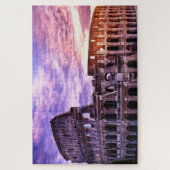 Schilderen van Colosseum in Rome bij zonsondergang Legpuzzel (Verticaal)
